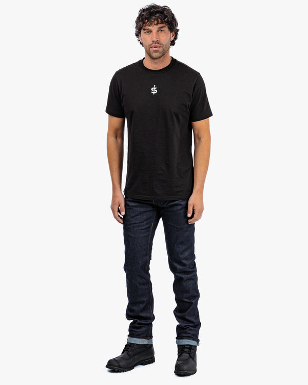 Ronin Mens Raw Indigo Motorcycle Jeans