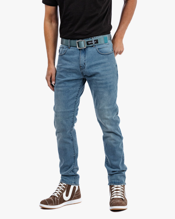 Drifter Mens Beach Blue Motorcycle Jeans