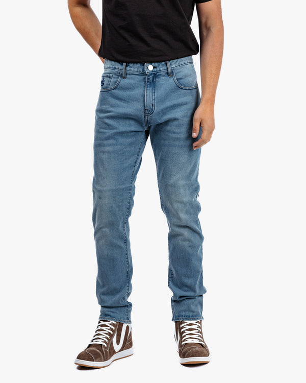 Drifter Mens Beach Blue Motorcycle Jeans