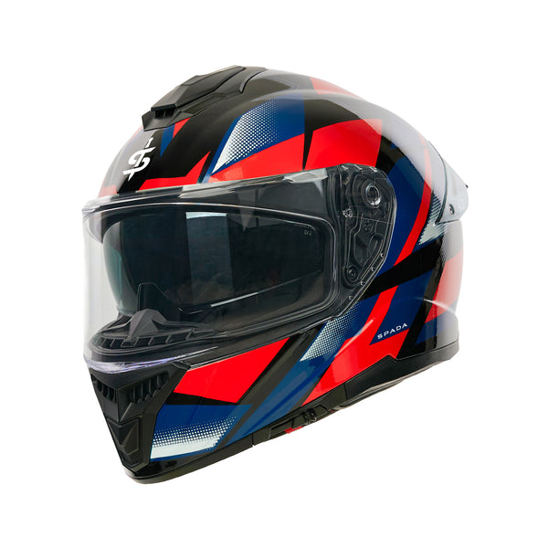 Blade Sabre Black, Blue & Red Full Face Motorbike Helmet