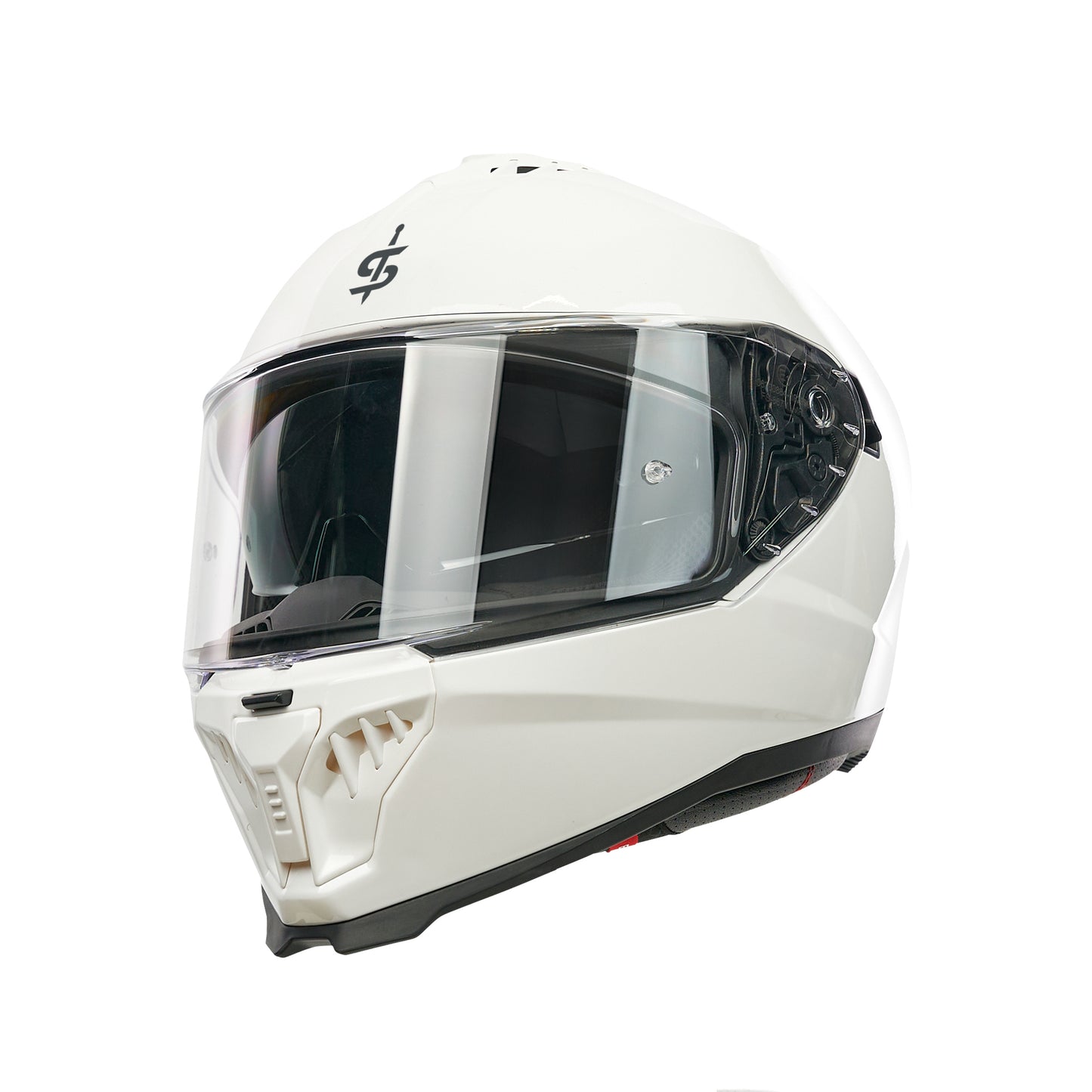 SP18 White Full Face Motorbike Helmet