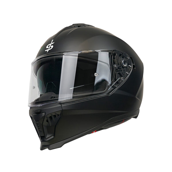 SP18 Matt Black Full Face Motorbike Helmet