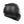 Black motorcycle helmet on a white background