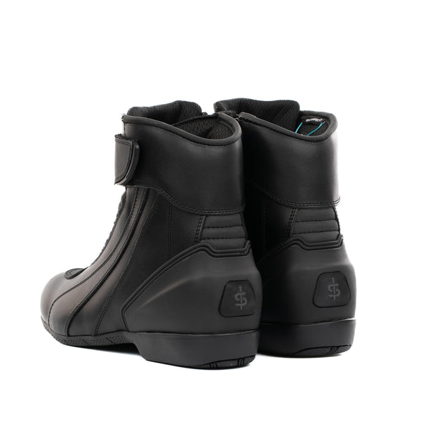 Black waterproof motorcycle boots - Spada Icon Rev.2