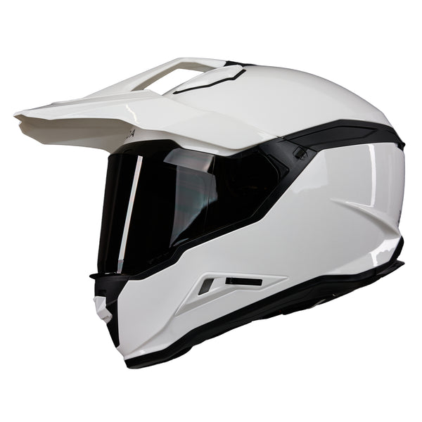 Nitride White Full Face Adventure Motorbike Helmet
