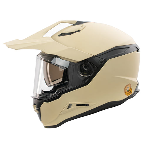 Nitride Matt Sand Full Face Adventure Motorbike Helmet