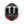 front facing black and red spada helmet