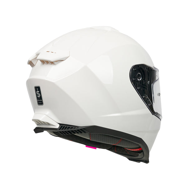 SP18 White Full Face Motorbike Helmet