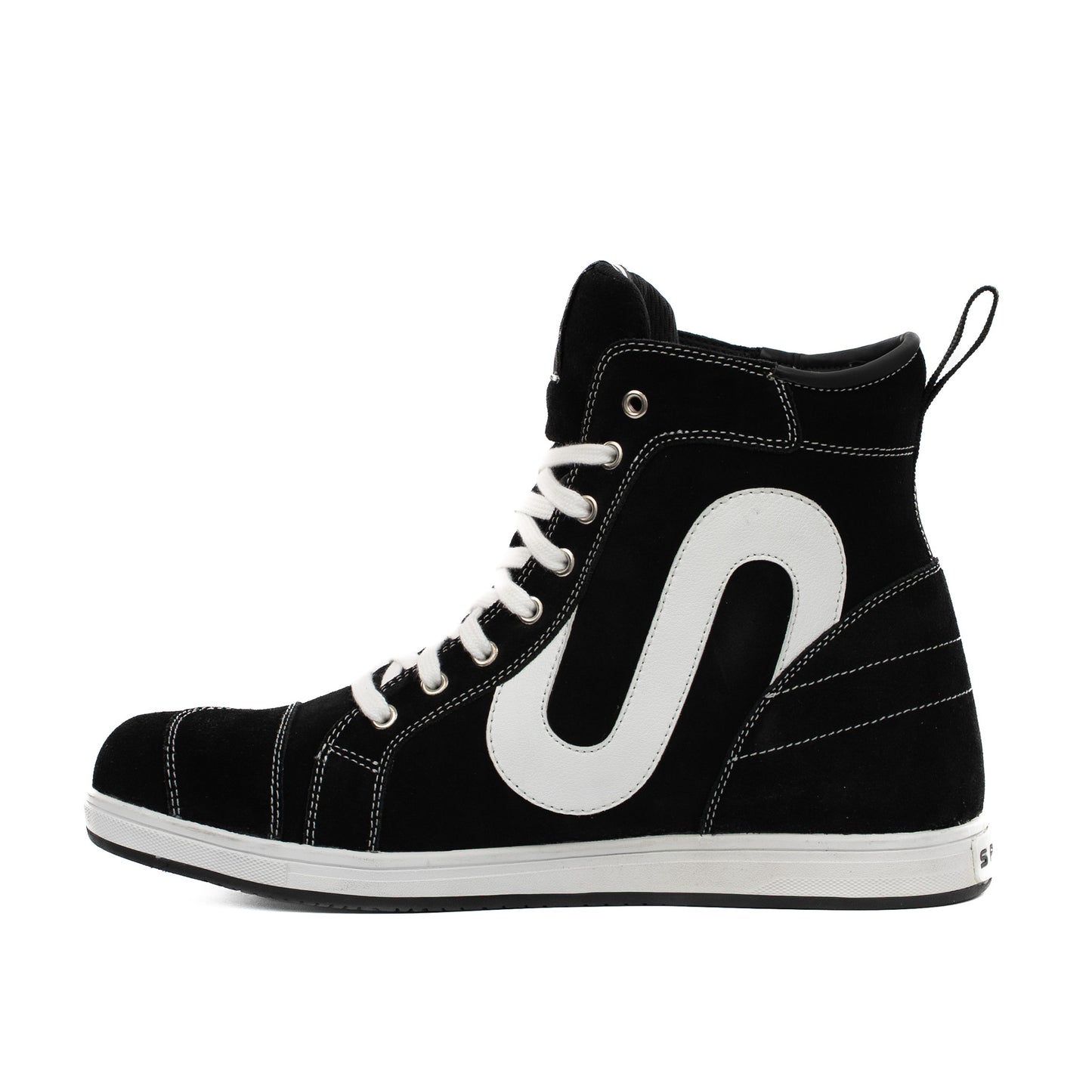 Strider S Black & White Motorcycle Trainers