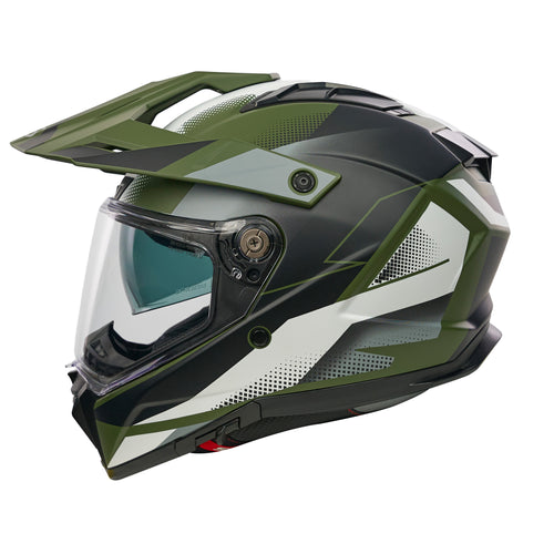 Trailhawk Raptor Green Full Face Adventure Motorbike Helmet