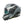 Gray and black motorcycle helmet with clear visor on a white background
