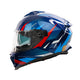 SP18 Vertex Blue, Red & White Full Face Motorbike Helmet