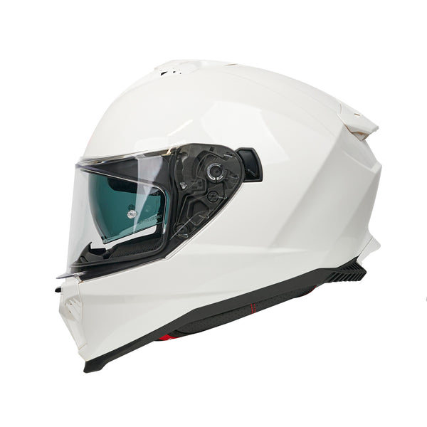 SP18 White Full Face Motorbike Helmet