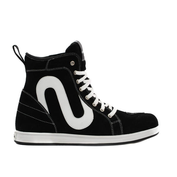 Strider S Black & White Motorcycle Trainers