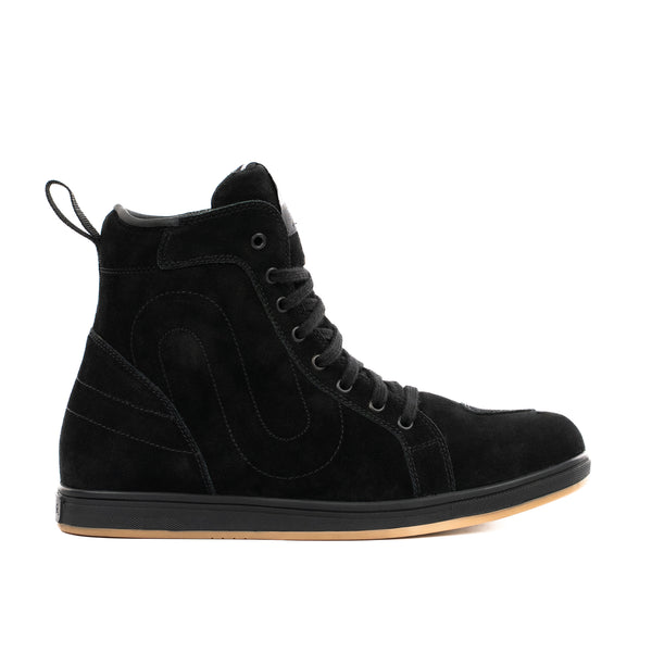 Strider S Waterproof Stealth Black Motorcycle Trainers