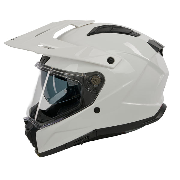 Trailhawk White Full Face Adventure Motorbike Helmet