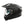 matt black off road motorbike helmet with clear pin lock ready visor