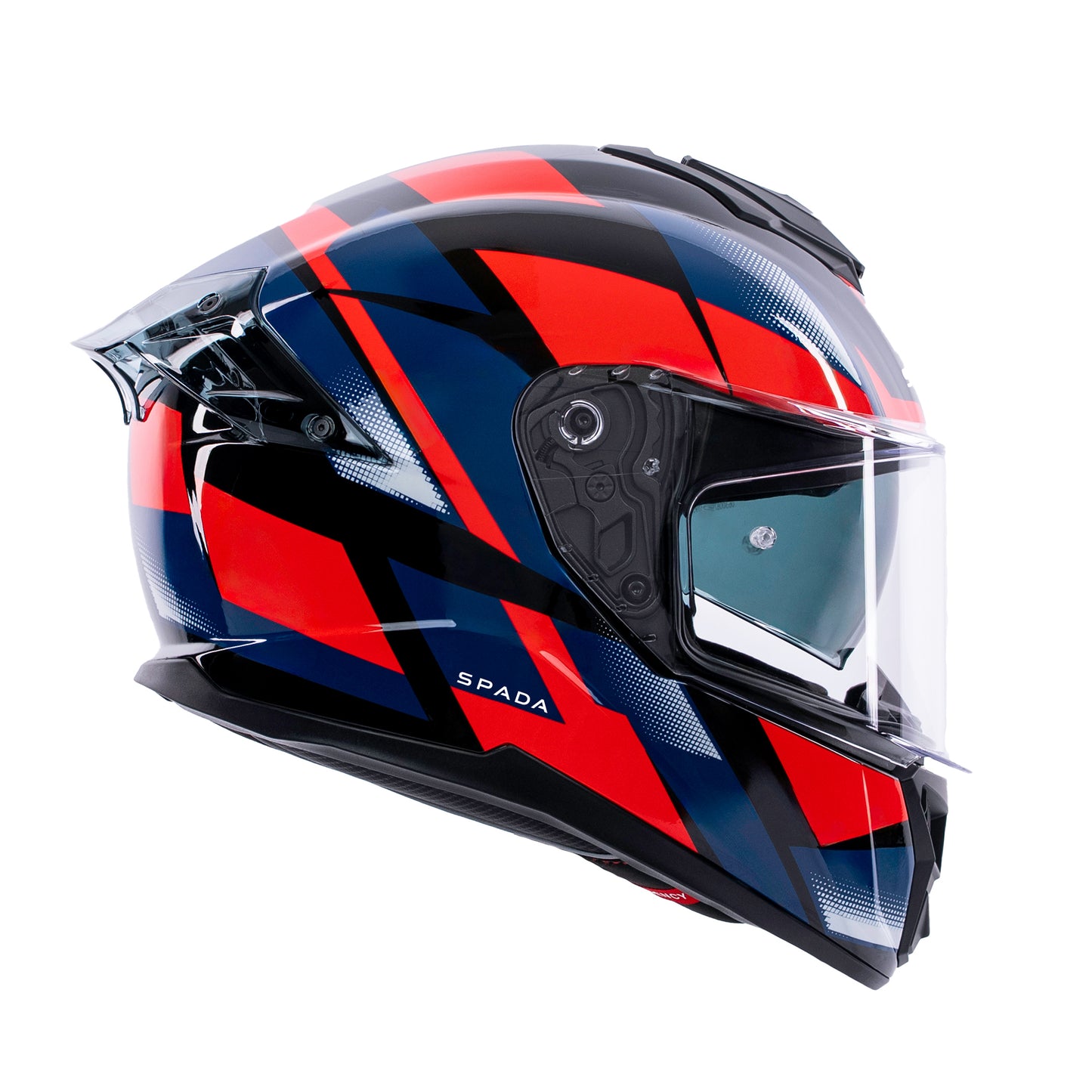 Blade Sabre Black, Blue & Red Full Face Motorbike Helmet