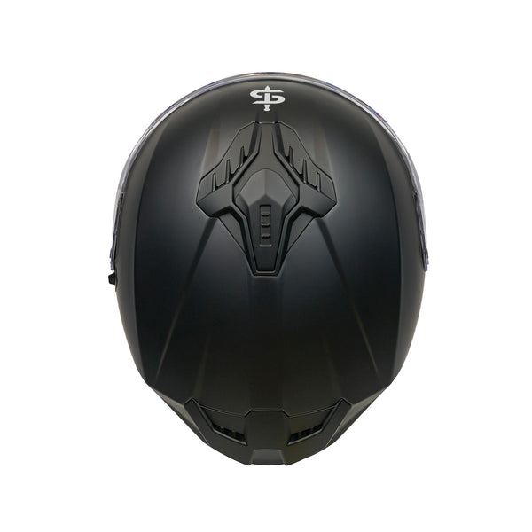 SP18 Matt Black Full Face Motorbike Helmet