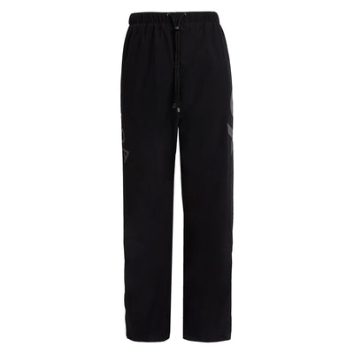 black waterproof over trousers for riding