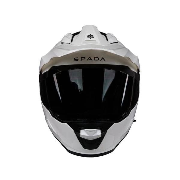 Nitride White Full Face Adventure Motorbike Helmet