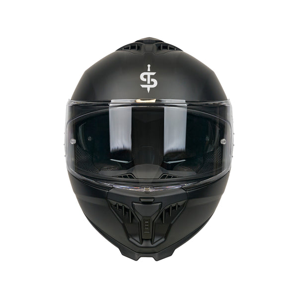 SP18 Matt Black Full Face Motorbike Helmet