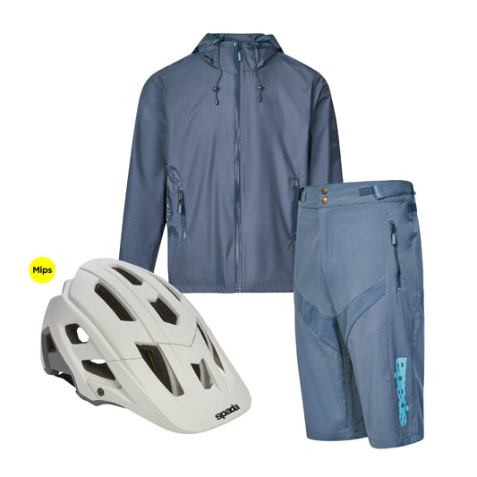 MTB Bundle Deal | Light Grey Helmet