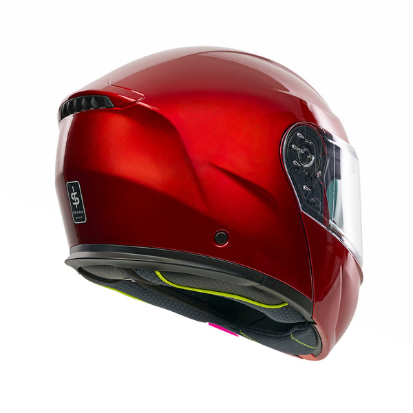 Orion 2 Cardinal Red Flip Up Motorbike Helmet