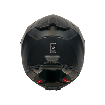 SP18 Matt Black Full Face Motorbike Helmet