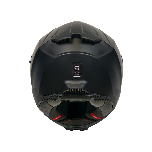 SP18 Matt Black Full Face Motorbike Helmet