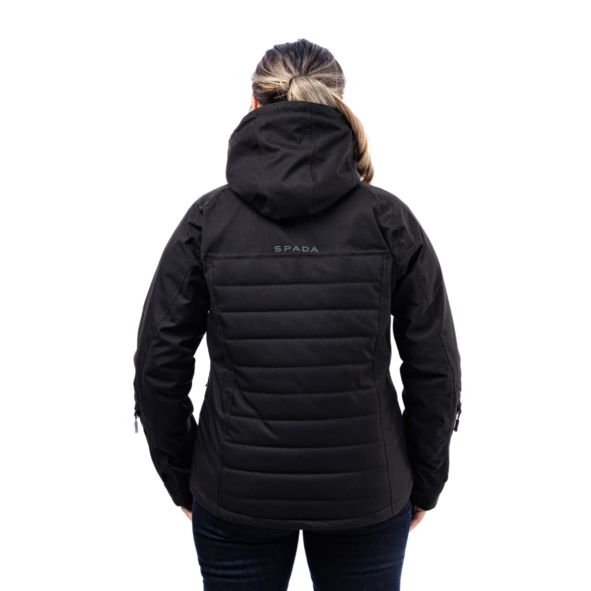 Bella Black Quilted Ladies Motorcycle Jacket