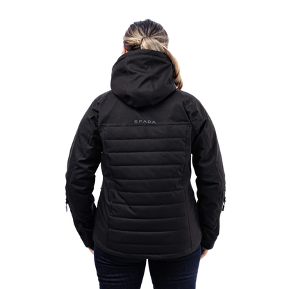 Bella Black Quilted Ladies Motorcycle Jacket