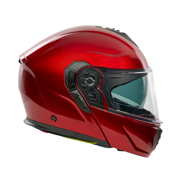 Orion 2 Cardinal Red Flip Up Motorbike Helmet