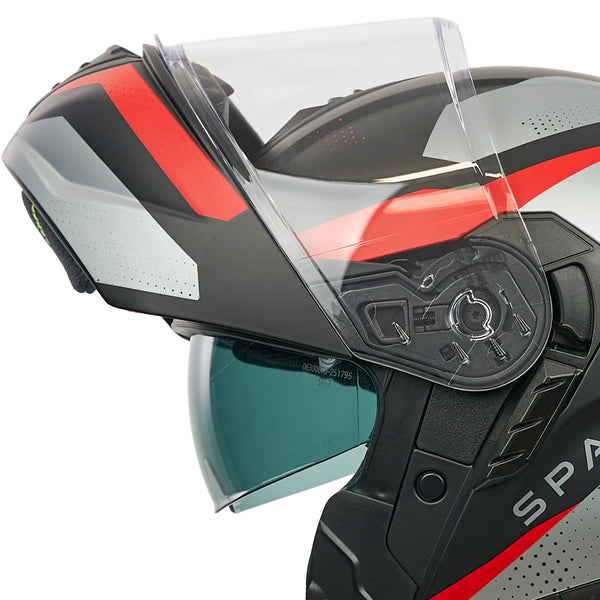 Orion 2 Geo Camo Matt Red Flip Up Motorbike Helmet