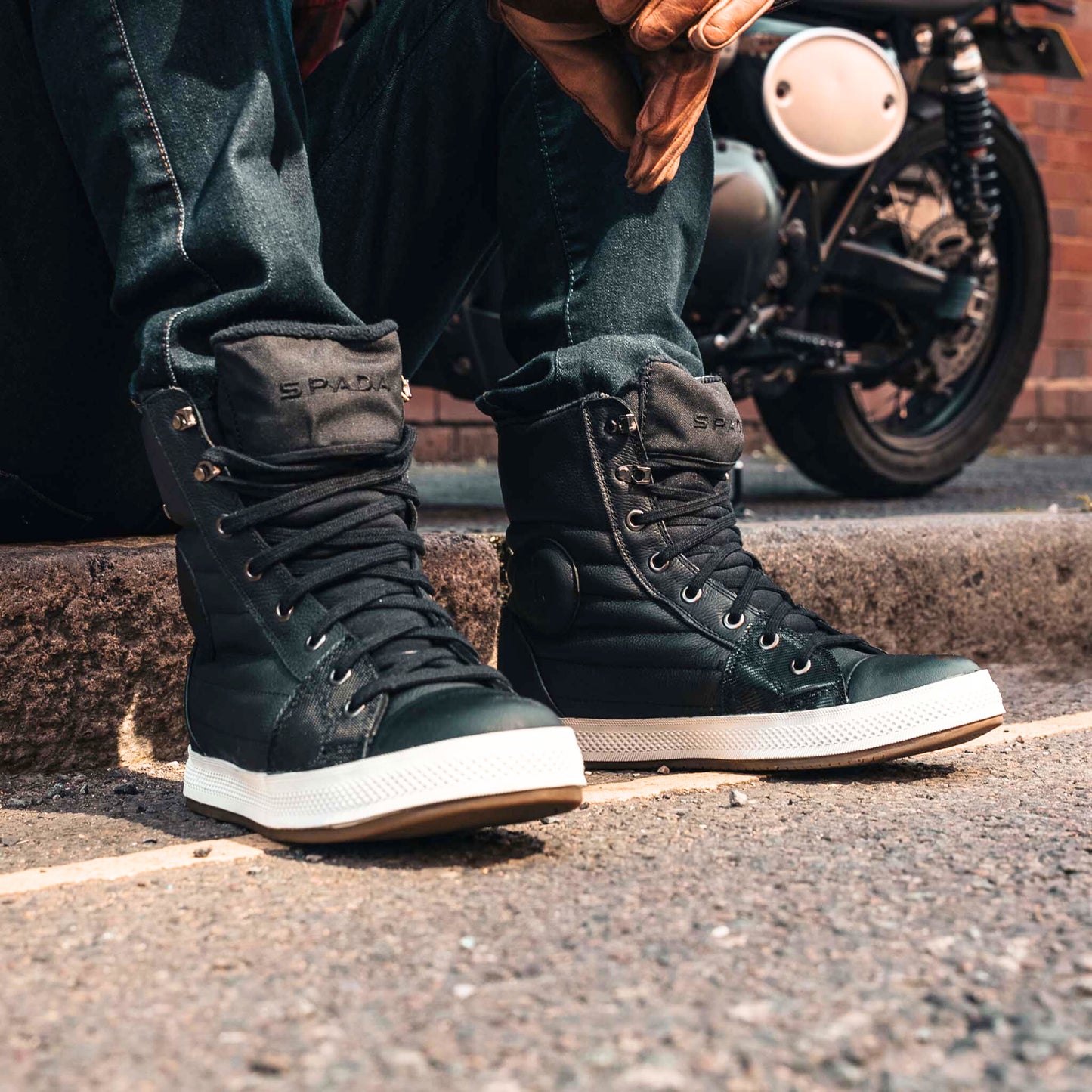 Spada Heat High Top Motorcycle Trainers