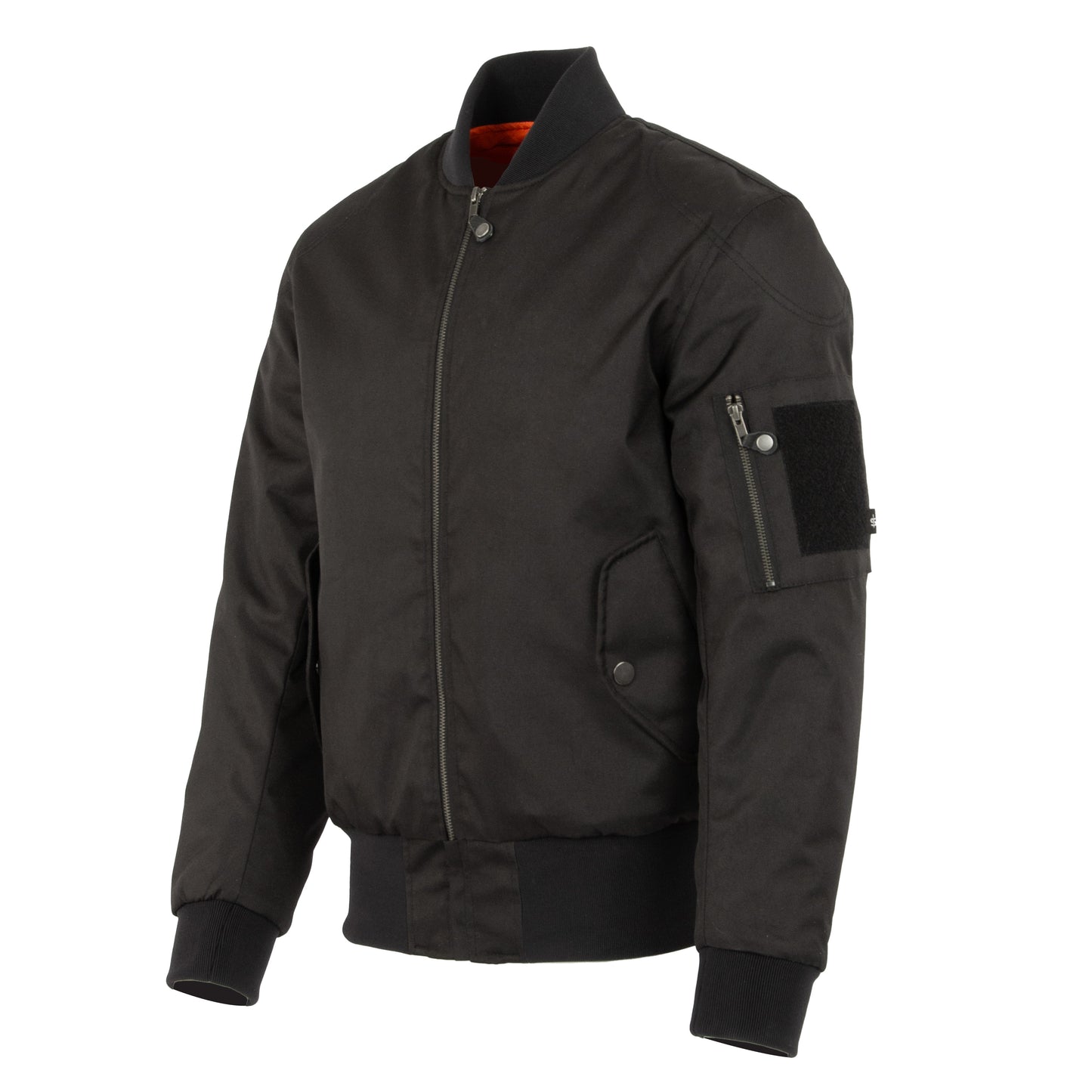 Airforce MA1 Black Motorcycle Bomber Jacket