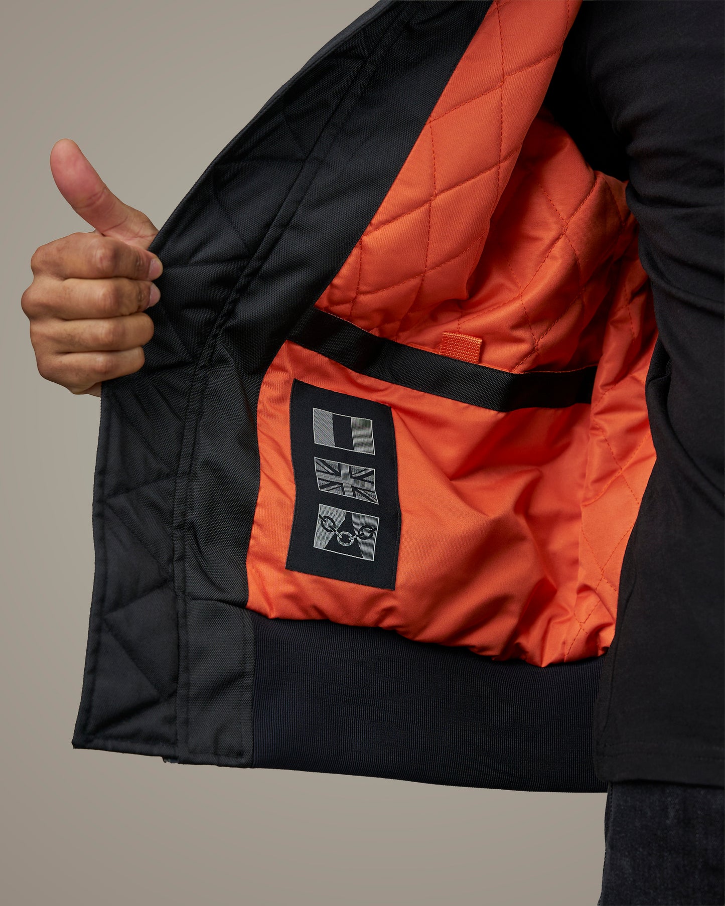 Motorcycle MA1 Bomber Jacket Airforce Black – CE Level A Certified