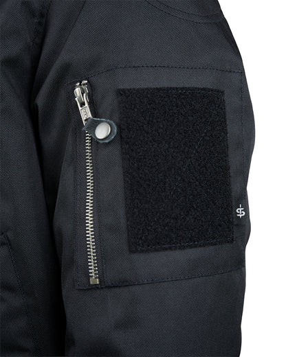 Motorcycle MA1 Bomber Jacket Airforce Black – CE Level A Certified