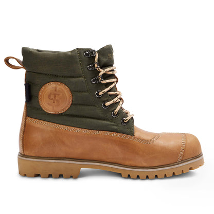 Anvil Olive Green & Wheat Motorcycle Boots