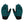 Blade Coral Blue Motorcycle Gloves