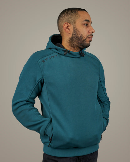 Blade Coral Blue Unisex Motorcycle Hoodie