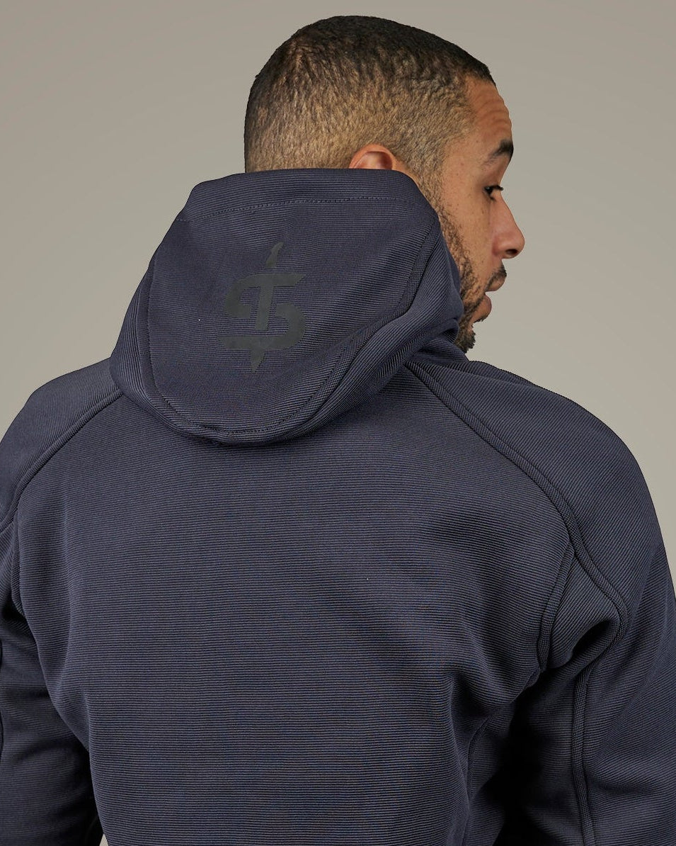 Blade Grey Turbulence Unisex Motorcycle Hoodie