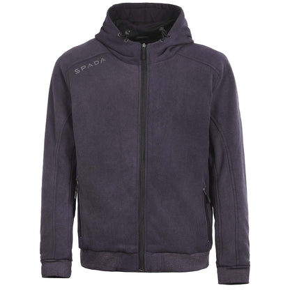Blade Grey Turbulence Zip Up Unisex Motorcycle Hoodie