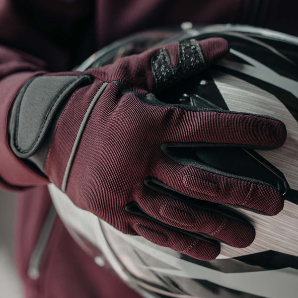 Blade Port Red Motorcycle Gloves