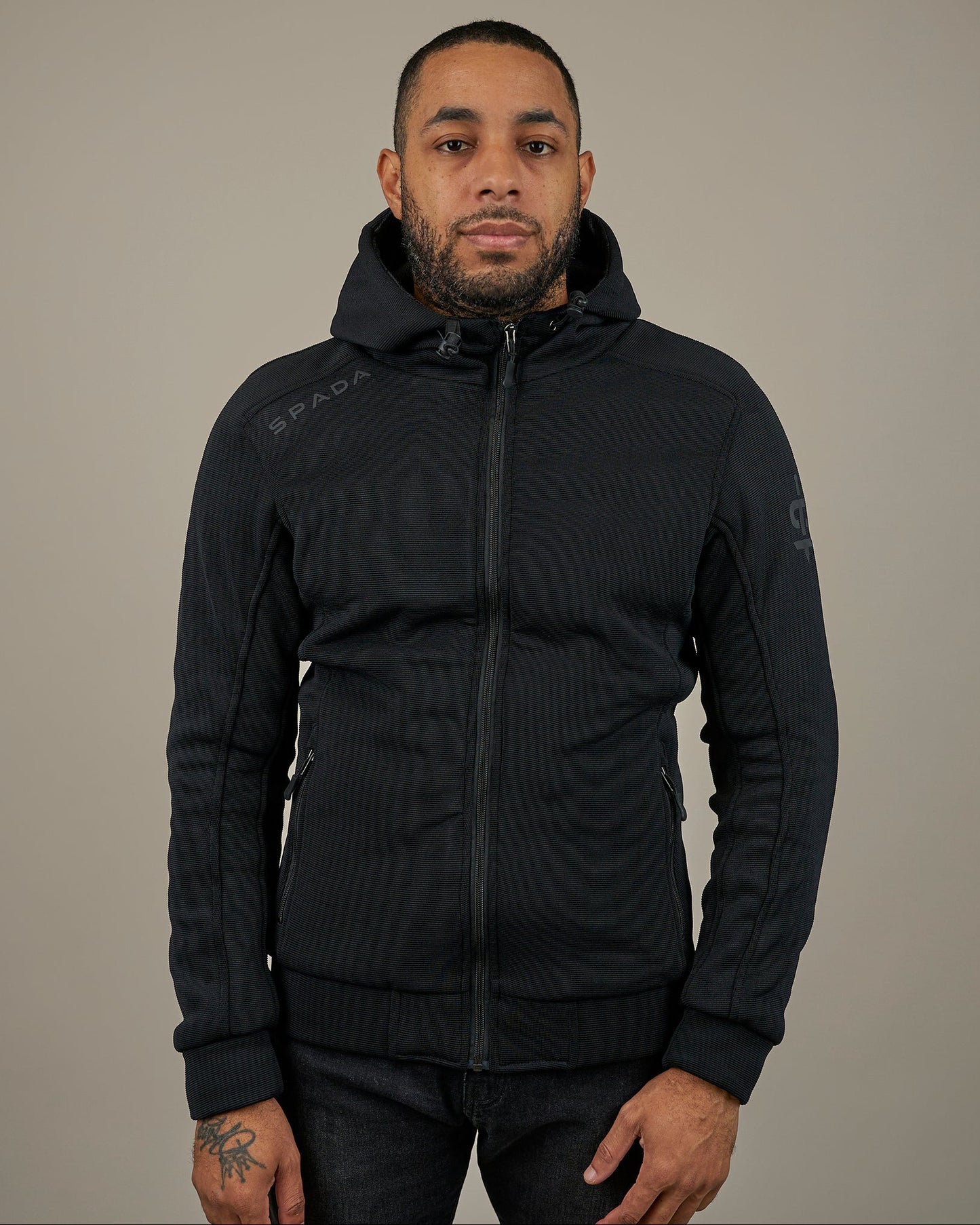 Blade Black Zip Up Unisex Motorcycle Hoodie