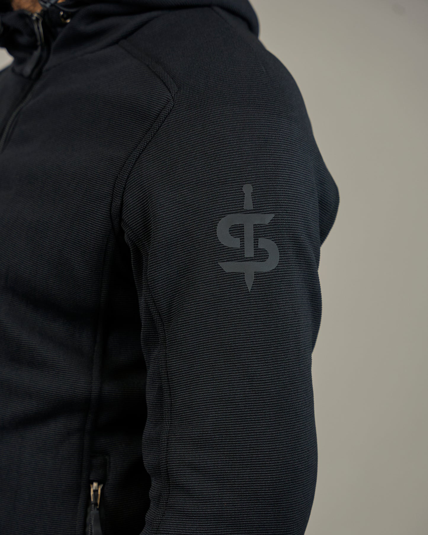 Blade Black Zip Up Unisex Motorcycle Hoodie