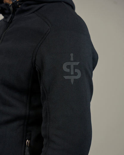 Blade Black Zip Up Unisex Motorcycle Hoodie