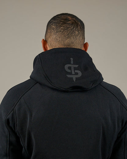 Blade Black Zip Up Unisex Motorcycle Hoodie