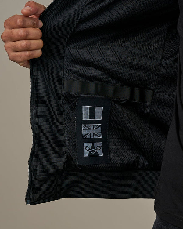 Blade Black Zip Up Unisex Motorcycle Hoodie