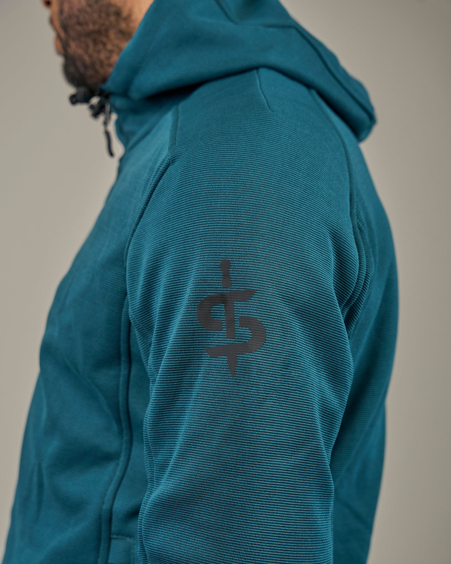 Blade Coral Blue Zip Up Unisex Motorcycle Hoodie